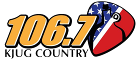 106.7 KJUG Country Logo